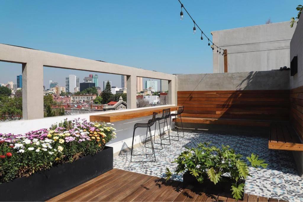 New Mex Inspired Bo-Ho Chic Apartment With Private Patio And Roof Terrace Meksika Dış mekan fotoğraf